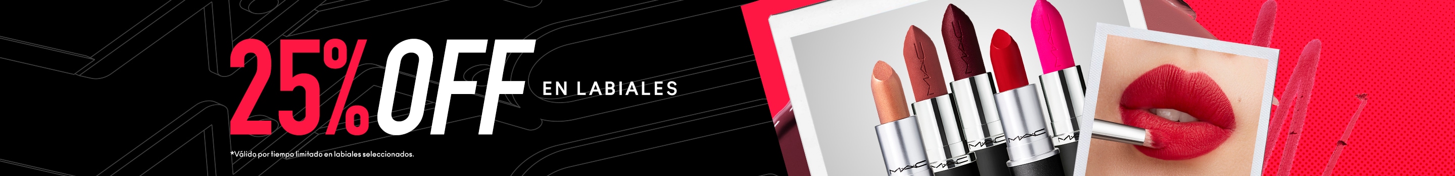 25% OFF en categoría Labiales